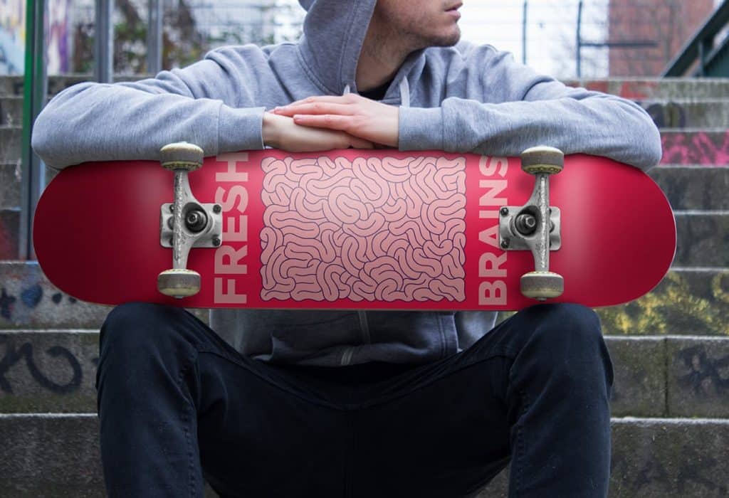 Mockup and design of a skateboard